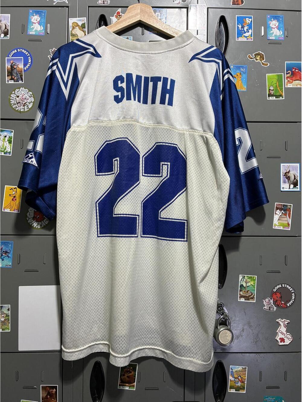 vintage 90s EMMIT SMITH Dallas Cowboys football jersery xl